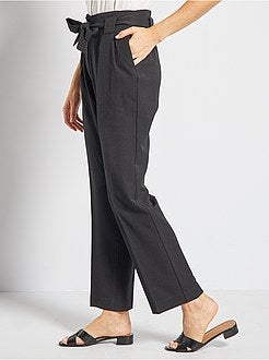 Pantalon large taille haute - Kiabi
