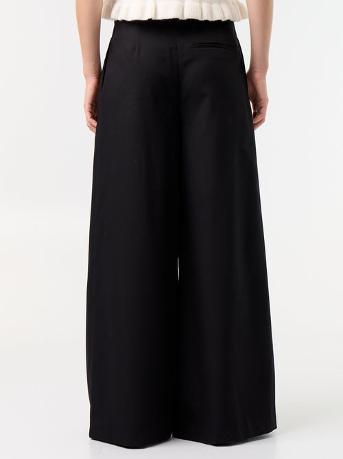 Pantalon large taille haute - Kiabi