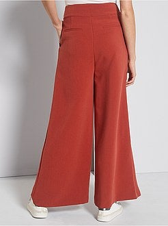 Pantalon large taille haute - Kiabi