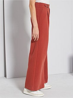 Pantalon large taille haute - Kiabi
