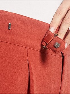 Pantalon large taille haute - Kiabi