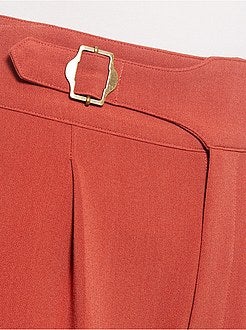 Pantalon large taille haute - Kiabi