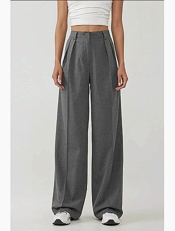 Pantalon large taille haute style palazzo hiccup