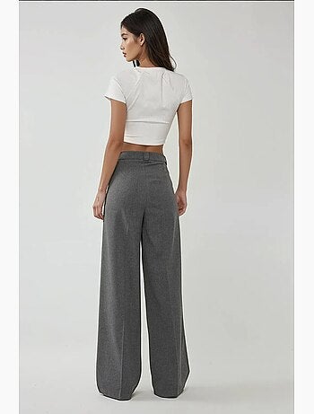 Pantalon large taille haute style palazzo hiccup