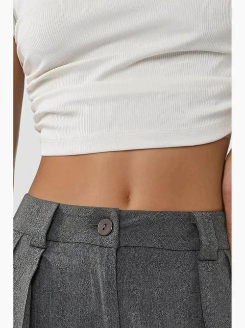 Pantalon large taille haute style palazzo hiccup - Kiabi