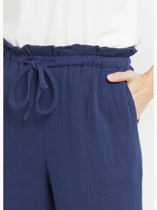 Pantalon large tendance, gaze de coton - AFIBEL - Kiabi Pantalon large tendance, gaze de coton - AFIBEL - Kiabi