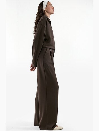 Pantalon large texturé doux hiccup