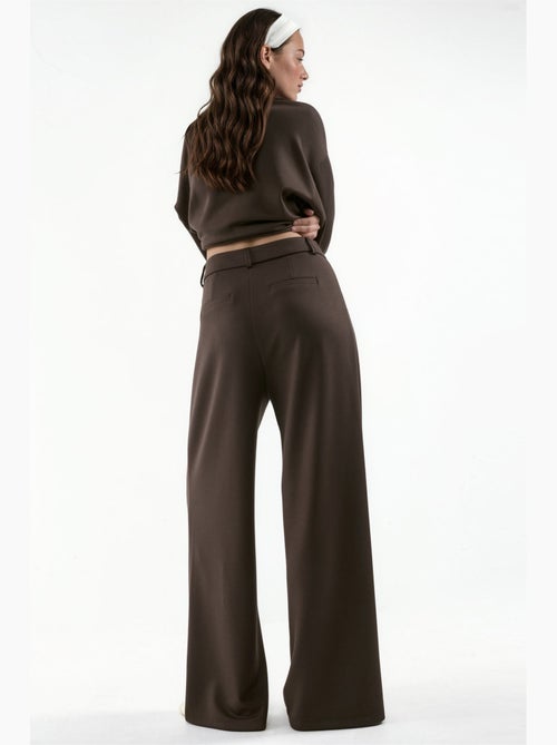 Pantalon large texturé doux hiccup - Kiabi