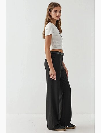 Pantalon large texturé hiccup