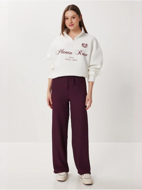 Pantalon large texturé taille haute istanbul - Kiabi Pantalon large texturé taille haute istanbul - Kiabi