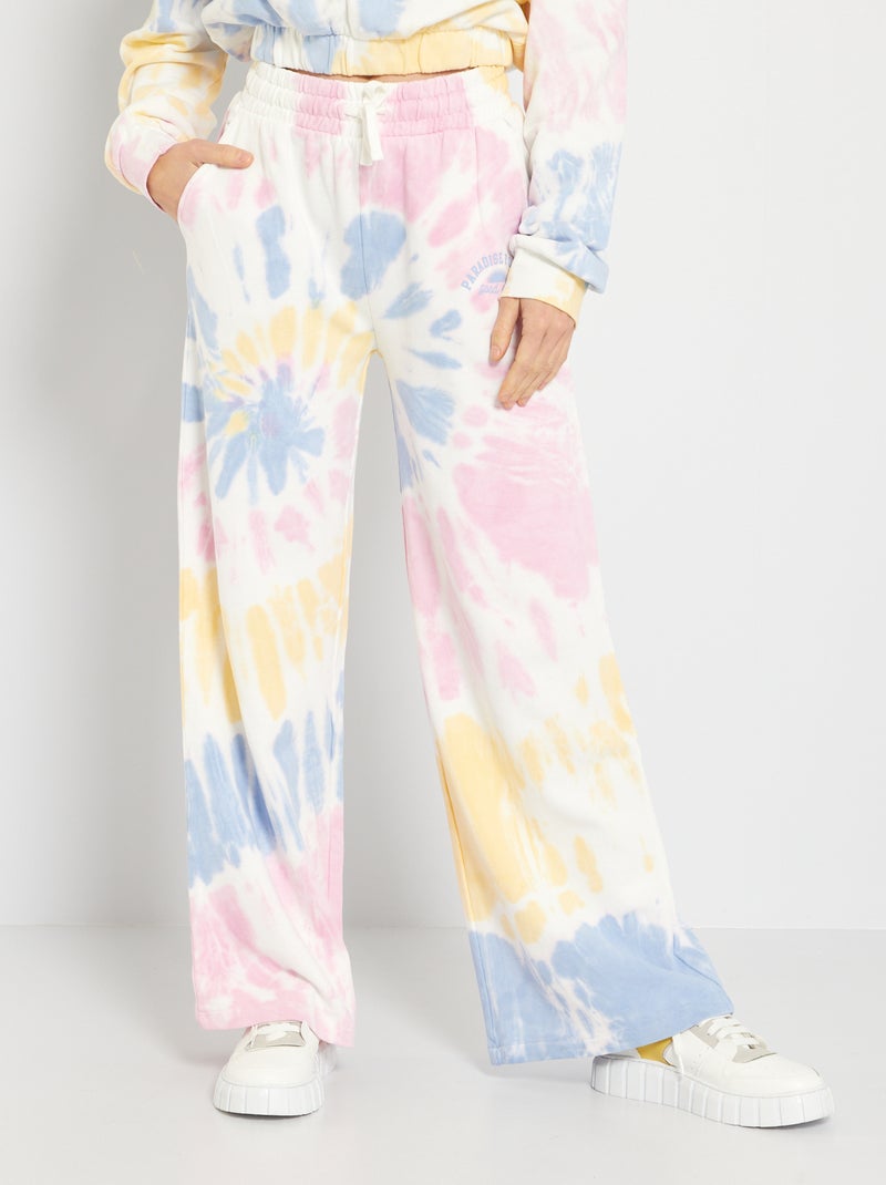 Pantalon large tie and dye tie and dye - Kiabi