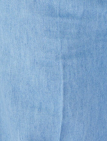 Pantalon large tissu chambray - Damart