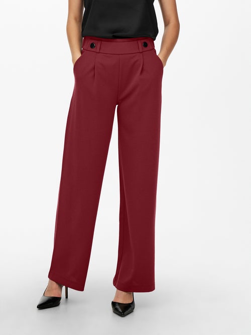 Pantalon large uni avec poches 'JDY' - Kiabi
