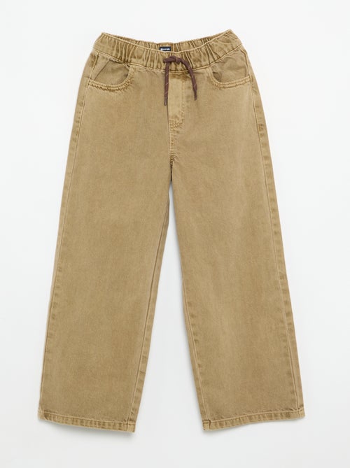 Pantalon large uni - Kiabi Pantalon large uni - Kiabi