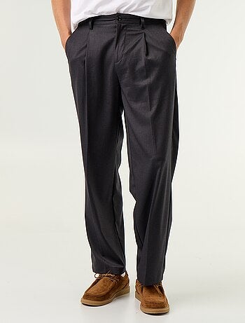 Pantalon large uni