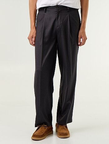 Pantalon large uni