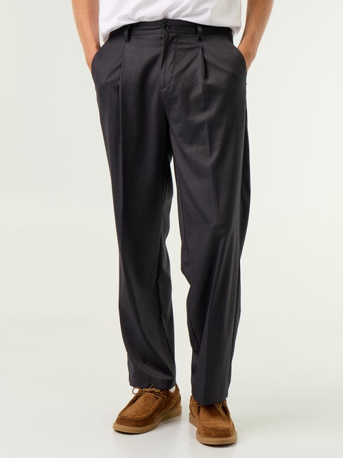 Pantalon large uni - Kiabi Pantalon large uni - Kiabi