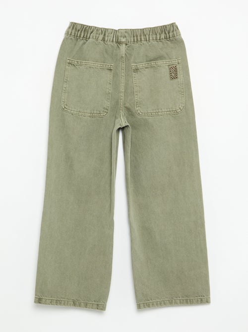 Pantalon large uni - Kiabi