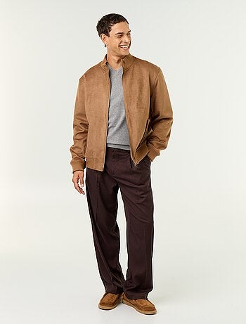Pantalon large uni