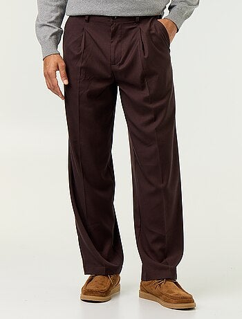 Pantalon large uni