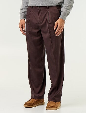 Pantalon large uni