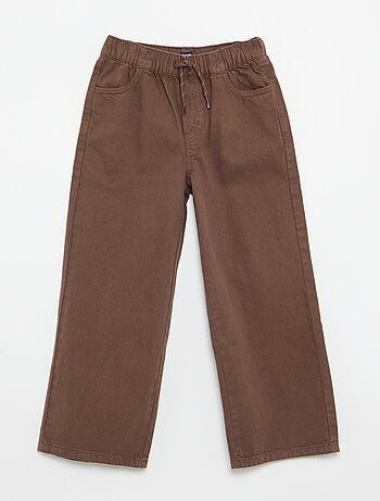 Pantalon large uni