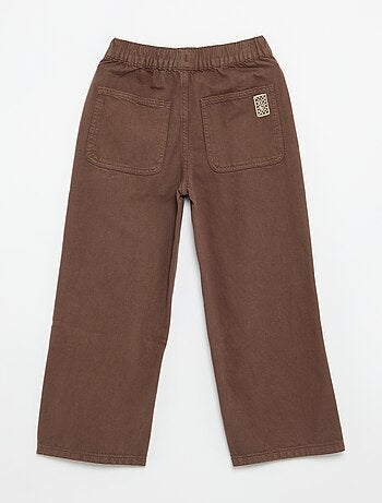 Pantalon large uni