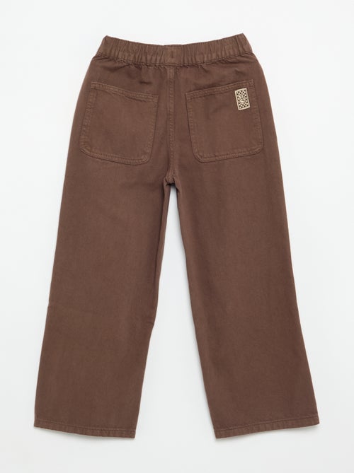 Pantalon large uni - Kiabi Pantalon large uni - Kiabi