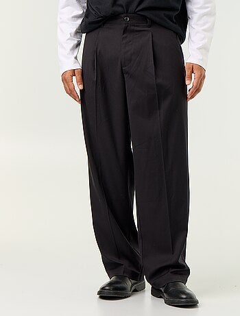 Pantalon large uni