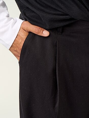 Pantalon large uni