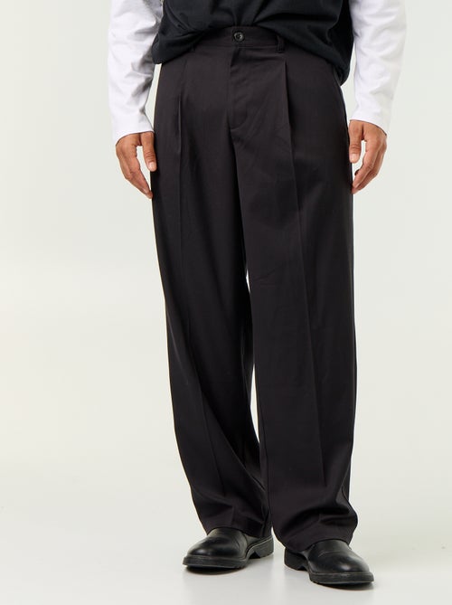 Pantalon large uni - Kiabi Pantalon large uni - Kiabi