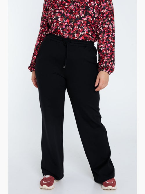 Pantalon large uni PAPRIKA - Kiabi