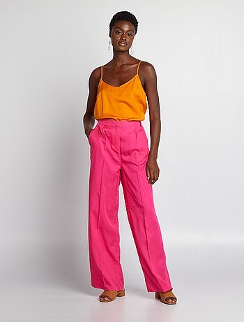 Pantalon large femme ROSE