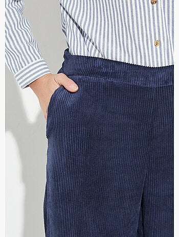 Pantalon large, velours grosses cotes - Afibel