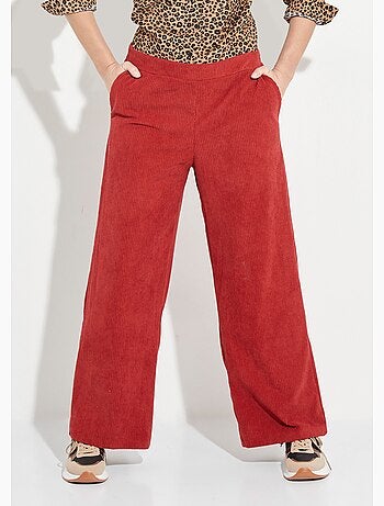 Pantalon large, velours grosses cotes - Afibel
