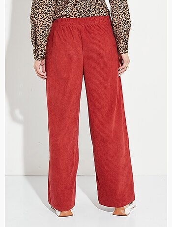 Pantalon large, velours grosses cotes - Afibel