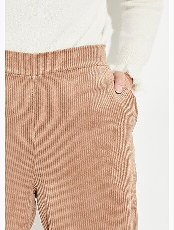 Pantalon large, velours grosses cotes - Afibel