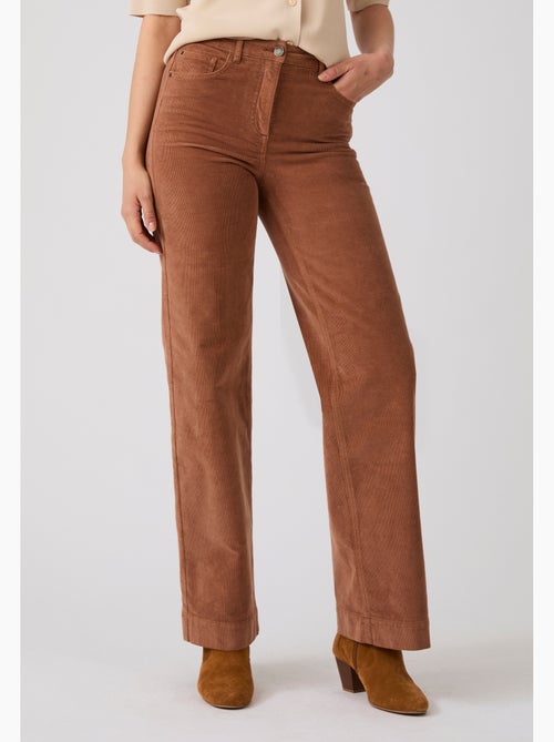 Pantalon large velours perfect fit by damart - damart - Kiabi Pantalon large velours perfect fit by damart - damart - Kiabi