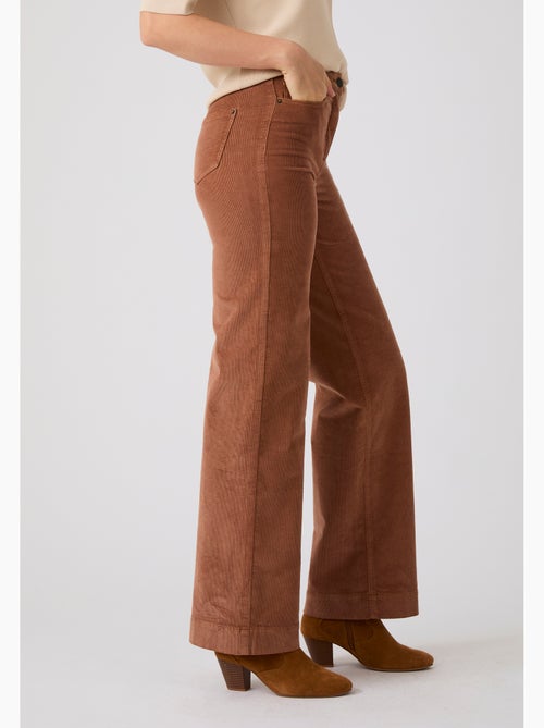 Pantalon large velours perfect fit by damart - damart - Kiabi Pantalon large velours perfect fit by damart - damart - Kiabi