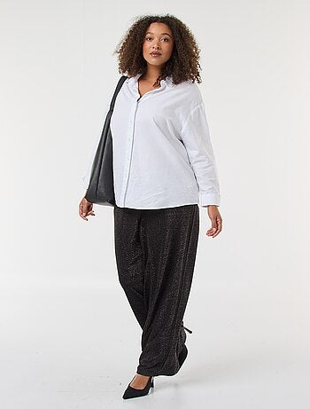 Pantalon large 'Vero Moda' en maille glitter