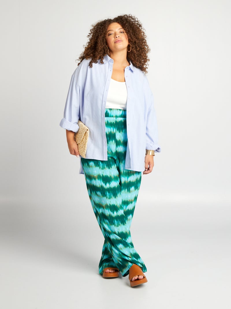 Pantalon large Vert - Kiabi