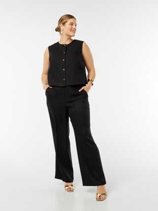 Pantalon large / wide leg avec 4 poches