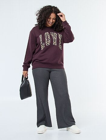 Pantalon large / wide leg plissé