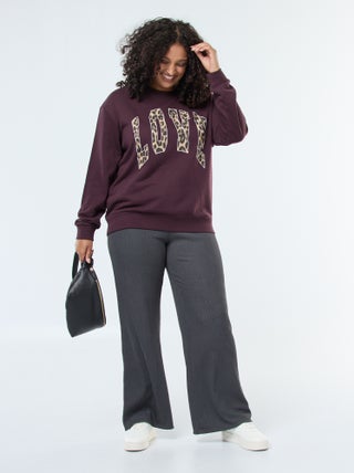 Pantalon large / wide leg plissé