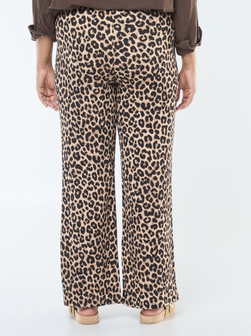 Pantalon large / wide leg plissé - Kiabi