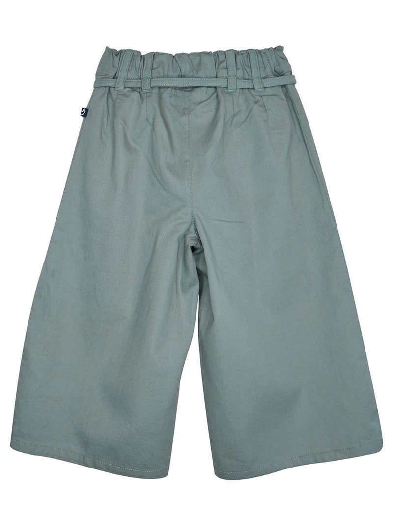 PANTALON LAURALOU TWILL ENFANT Vert - Kiabi