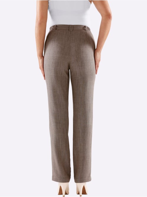 Pantalon léger à ceinture élastique avec poches devant - Taille courte - Witt - Kiabi