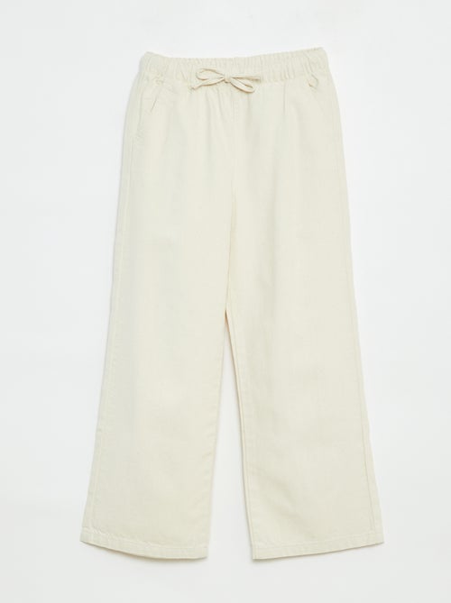 Pantalon léger à la coupe large - Kiabi