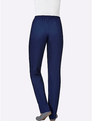 Pantalon léger avec ceinture élastique et 2 poches - taille standard - moda vilona