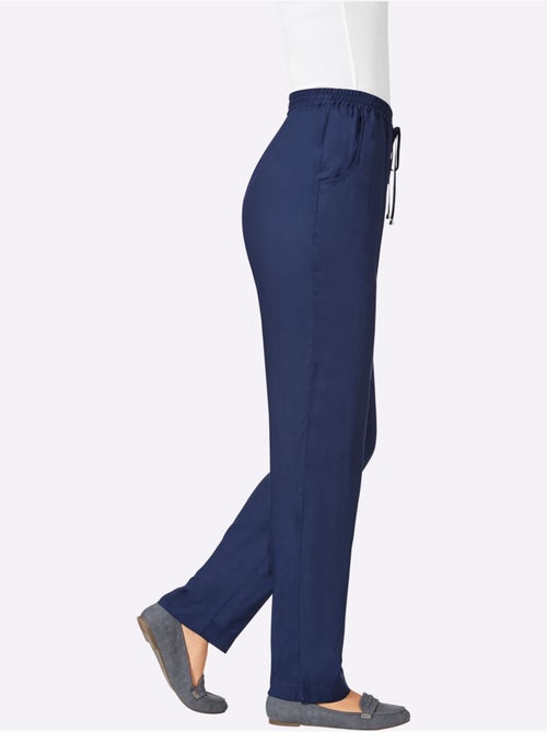 Pantalon léger avec ceinture élastique et 2 poches - Taille standard - Moda Vilona - Kiabi Pantalon léger avec ceinture élastique et 2 poches - Taille standard - Moda Vilona - Kiabi